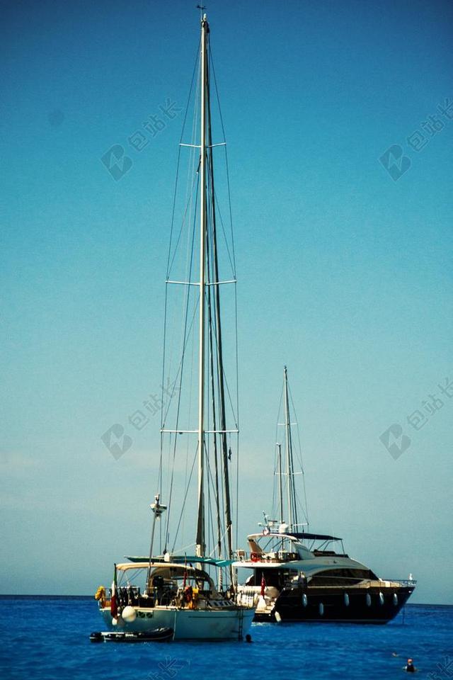 游艇 船 海景 美丽的风景 水 景观 自然 天空 旅行