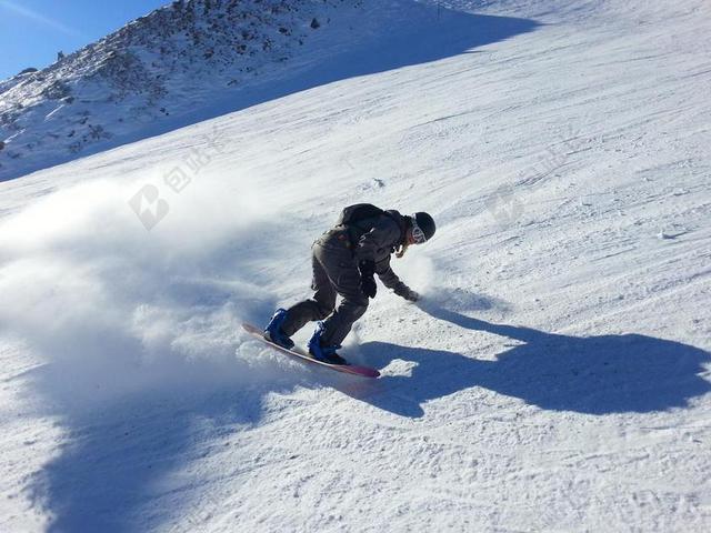 运动户外雪山滑雪背景图片