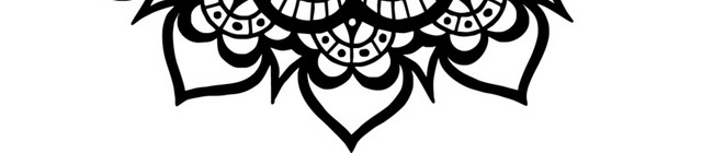 黑白欧式花纹图案图标