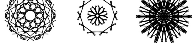 黑白欧式花纹图案图标