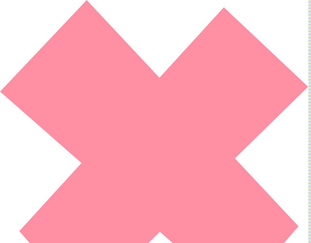 文艺英文字母彩色X