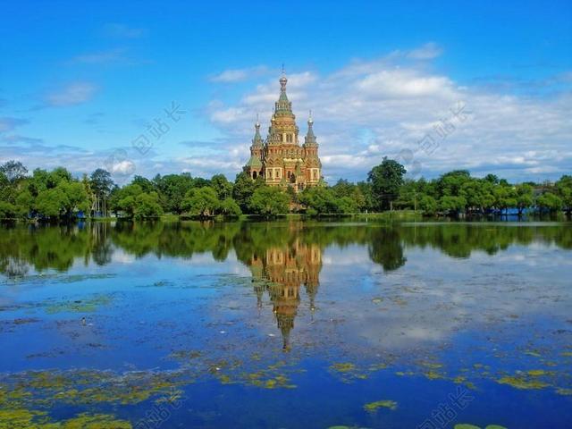 俄罗斯 在俄罗斯圣彼得堡 彼得夏宫 寺 景点 裴教会和 PAUL