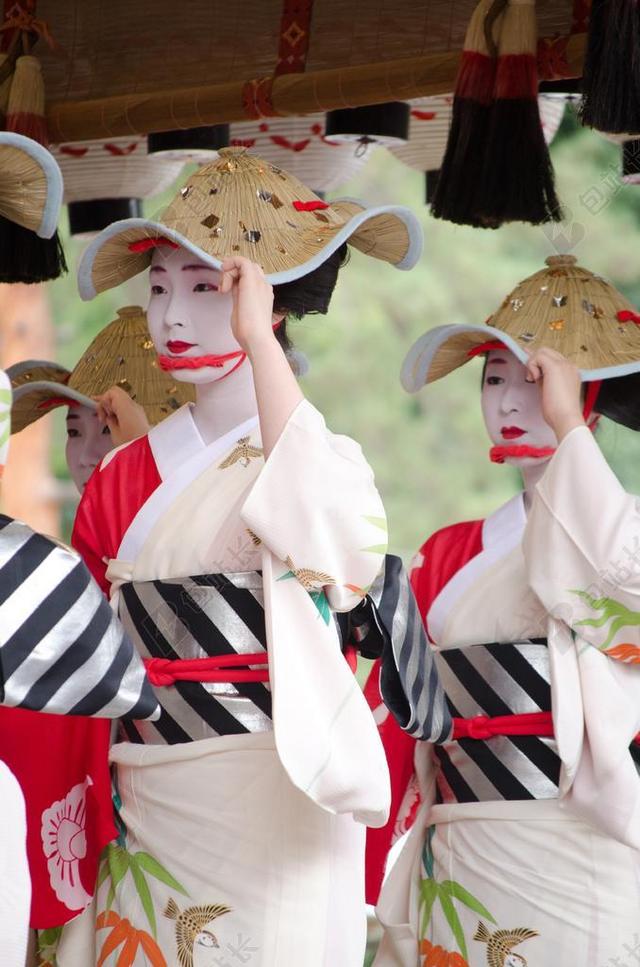 艺术时尚日本妇女服饰背景图片