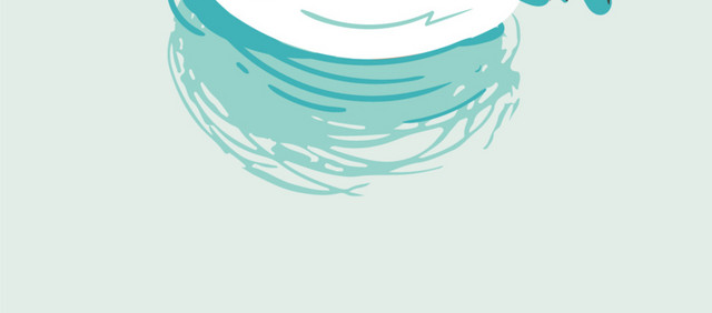 卡通手绘彩色漂流插图