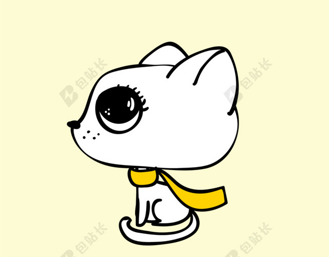 卡通手绘彩色狗狗插图