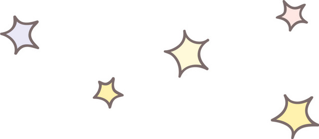 卡通彩色五角星星星素材
