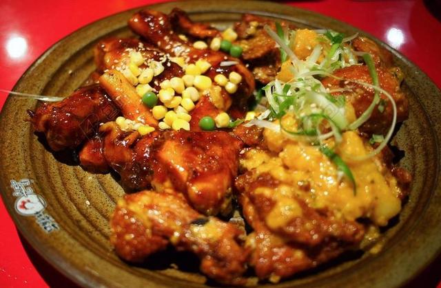 鸡 朝鲜语 菜 食品 南斯拉夫联盟共和国 辣 炒菜 炒 板