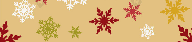手绘彩色雪花包装纸图案