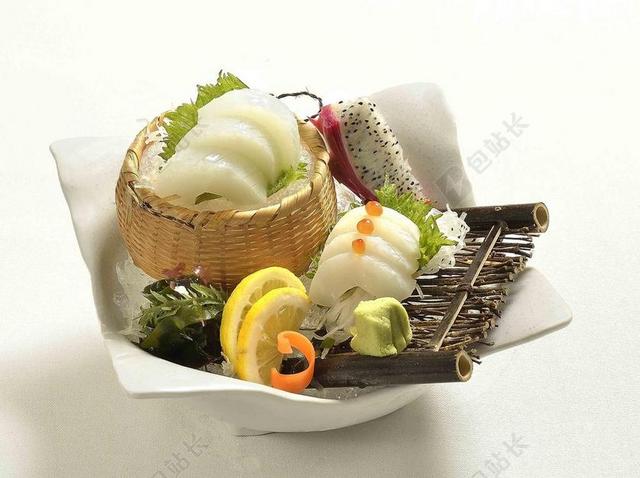 食物新鲜的日本海鲜料理背景图片