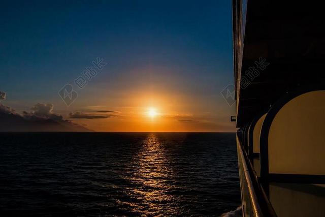 日落 海 夕阳大海 余辉 ABENDSTIMMUNG 太阳 云