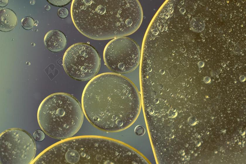 清新水包油背景图片