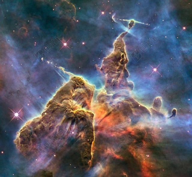 星空船底座星云背景图片
