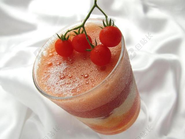 套房 甜点 番茄 甜 食品 蛋糕 玻璃 水果 夏季