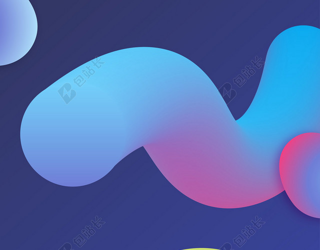 彩色流体渐变网页背景图