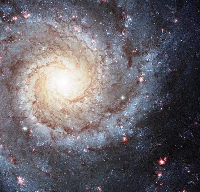 星空梅西螺旋星系背景图片