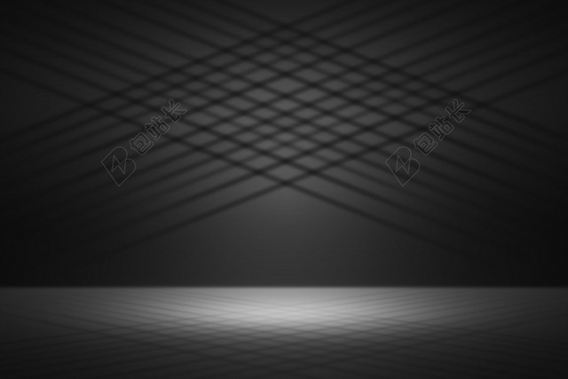 黑色渐变聚光灯舞台背景