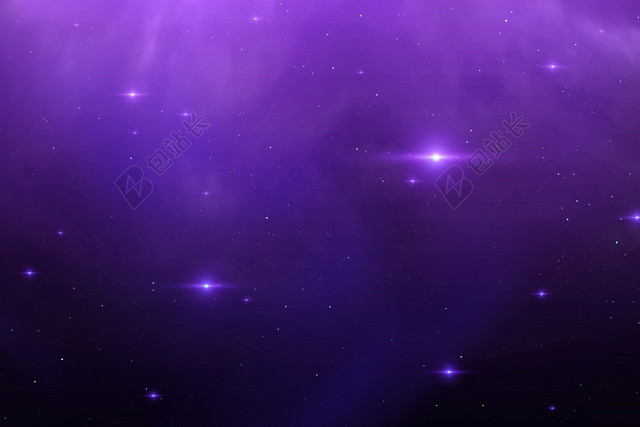 梦幻星空矢量素材
