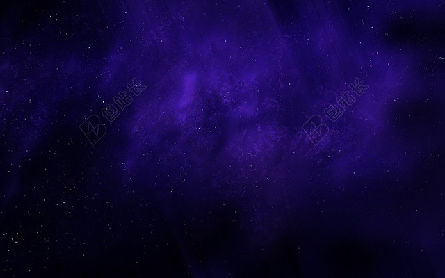 蓝色梦幻星空矢量素材