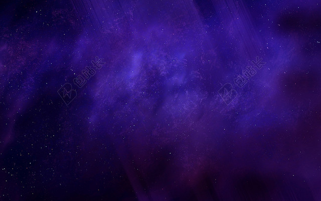 蓝色梦幻星空矢量素材