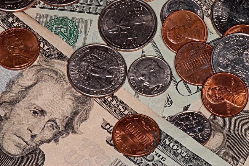 金融商务美国货币背景图片