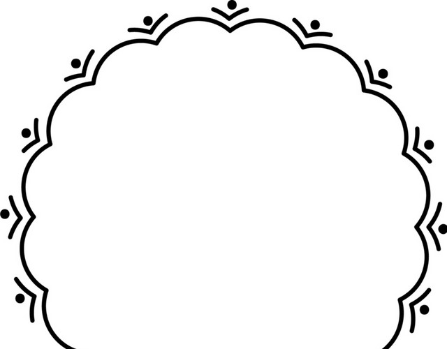 手绘卡通花纹素材