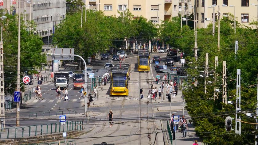 城市景观 街 电缆 净额 布达佩斯