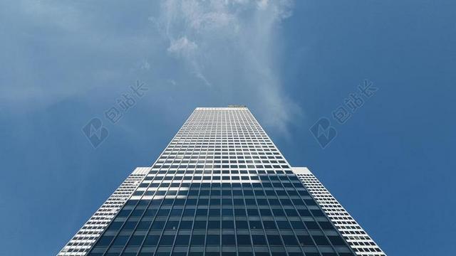 建筑笔直的现代高楼背景图片