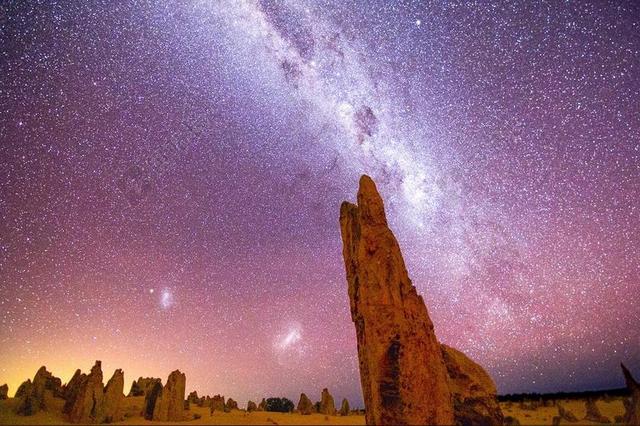 银河 岩 夜 景观 巅峰 澳大利亚 天空 星星 宇宙 户外
