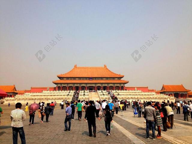 旅游清新展馆禁的宫背景图片