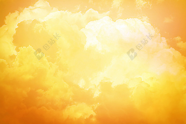 黄色彩色天空云朵背景素材
