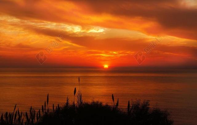 日落 日出 太阳 夏天 天空 景观 海洋 海滩 海滩日落