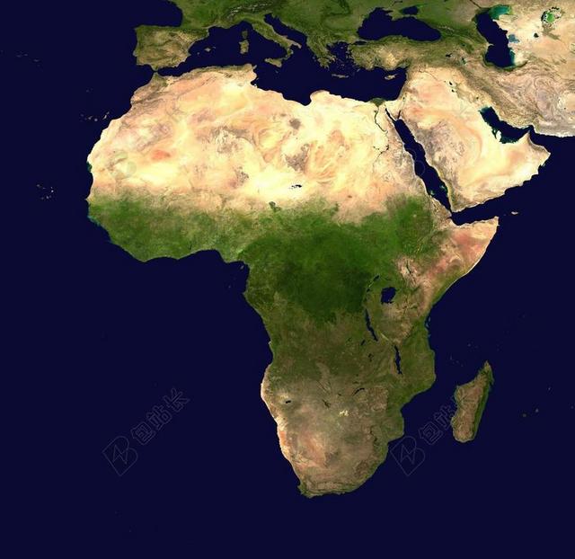 非洲 大陆 鸟瞰图 地理 地图 卫星图像 卫星照片 大西洋
