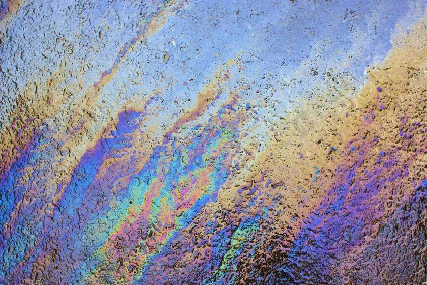 石油纹理七彩的景色背景图片