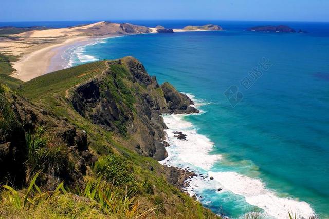 海岸 水 海洋 沙 石 海 自然 海滩 蓝色 地平线