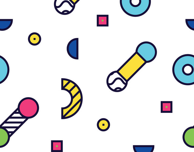 孟菲斯风格创意形状PNG素材