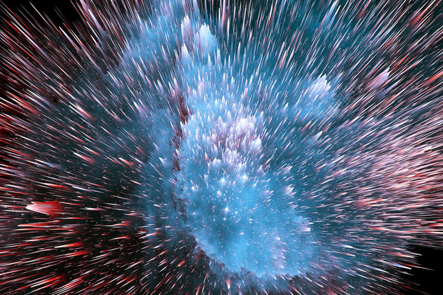 宇宙大爆炸故障扭曲抽象背景素材