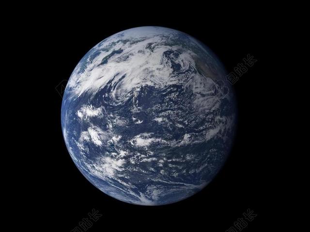 蓝色宇宙特写太空中的地球背景图片