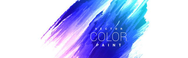蓝色水墨涂鸦喷溅背景BANNER