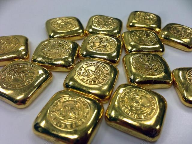 金融商务黄金金条背景图片