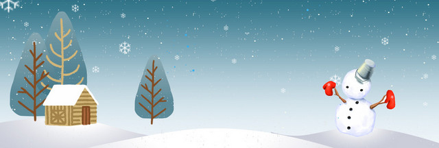 冬季雪地雪花女装新品淘宝BANNER