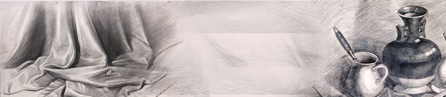 素描简约背景BANNER