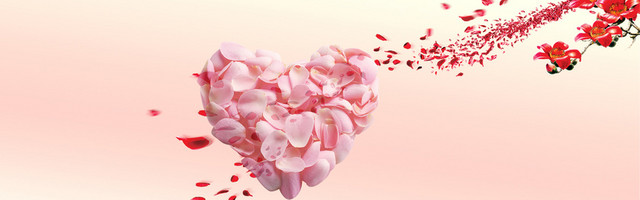 简约唯美婚礼海报背景BANNER