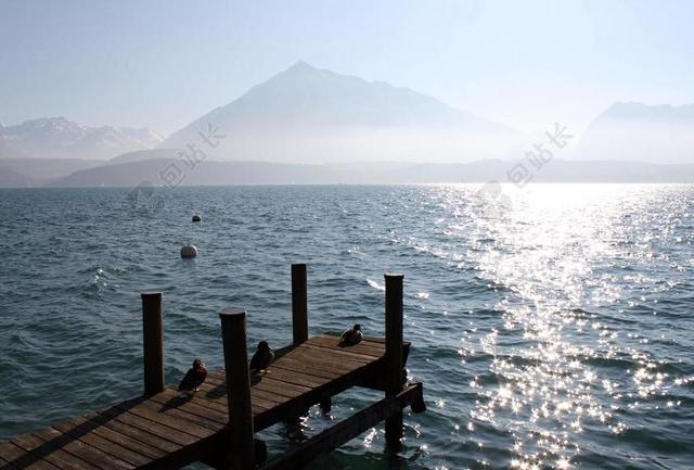 心情 湖 图恩 瑞士 山 水景 水 网站