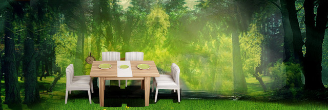 绿色家居背景BANNER