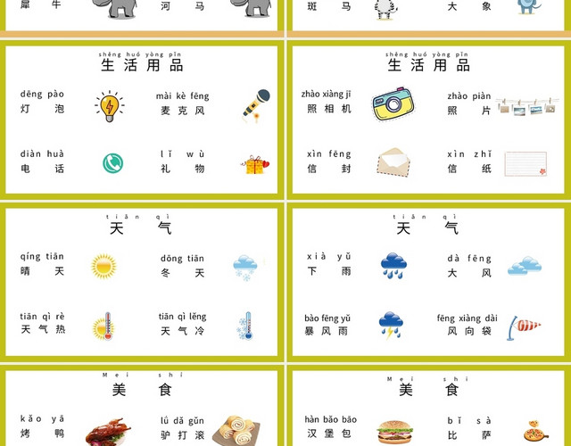 少儿拼音学习幼儿园PPT课件PPT模板