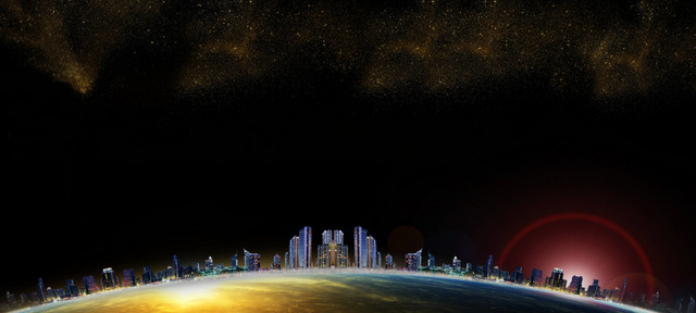 房地产宣传背景大气简约黑色BANNER