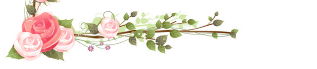 美丽花草装饰小报图框