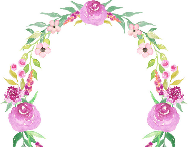花朵花边边框