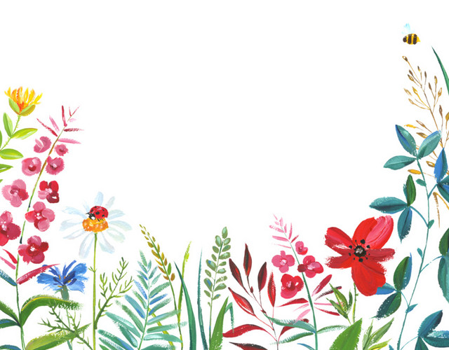 花草卡通图框