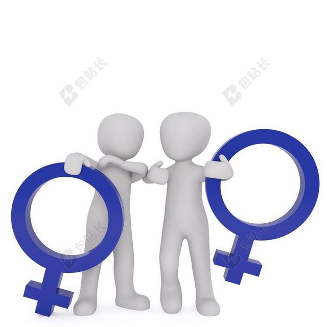 白色医疗健康人体模型男性符号背景图片